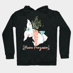 Hase Möhre Kleine Prinzessin Blumen Süß Hoodie